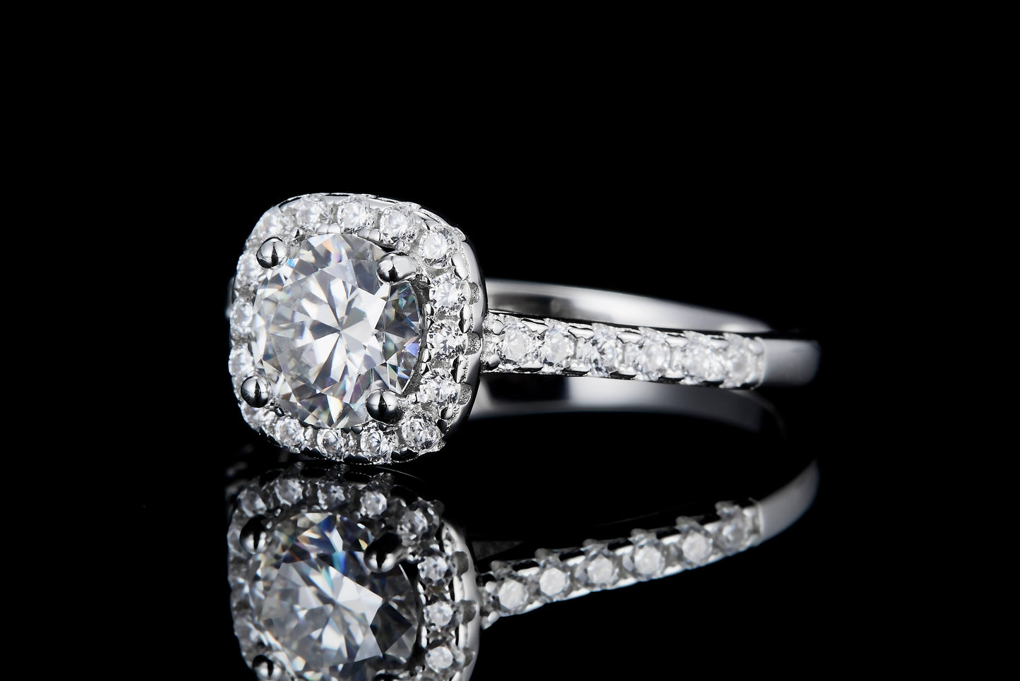 1 CT. round Moissanite Ring IMG 2