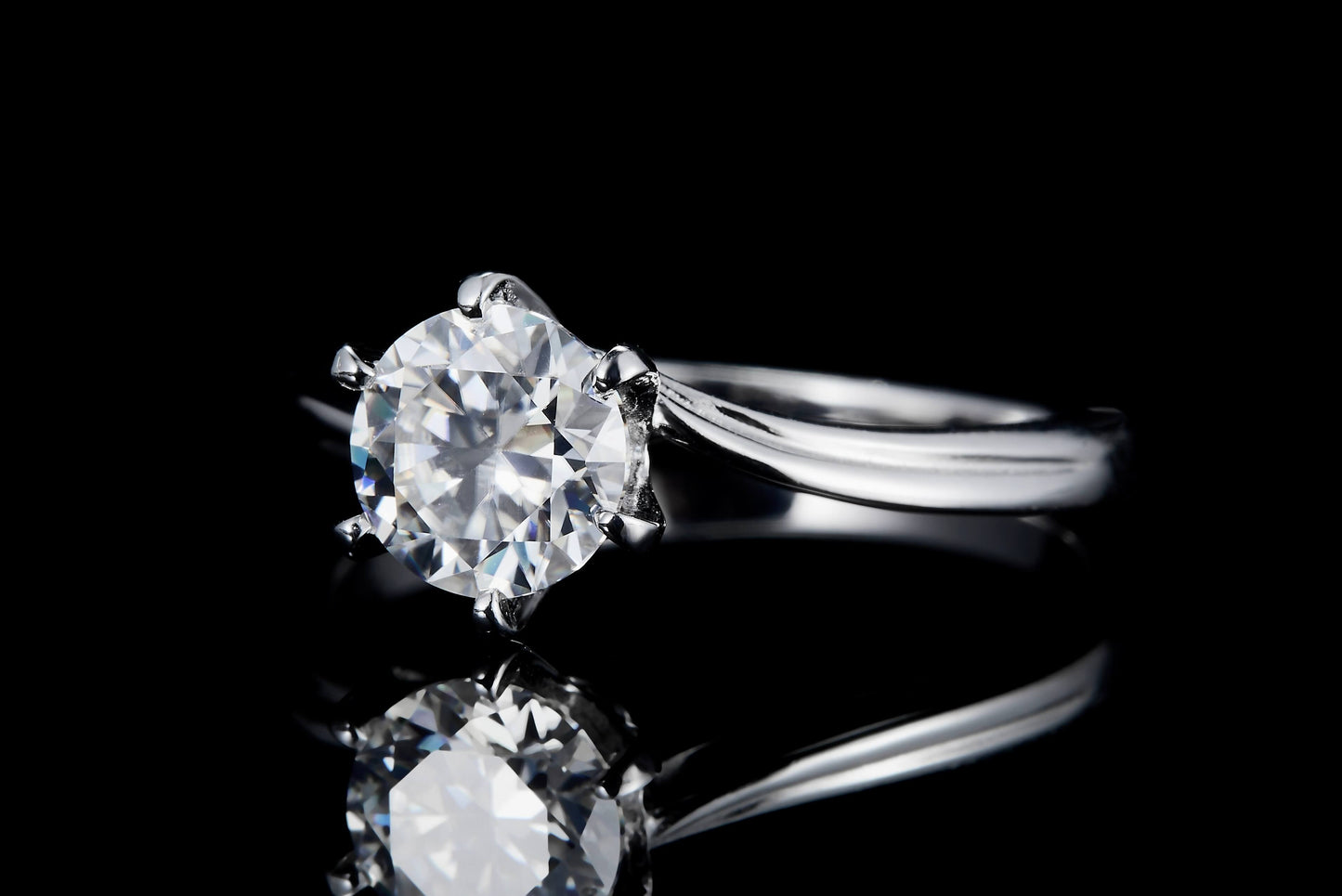 1 CT. round Moissanite Ring IMG 2