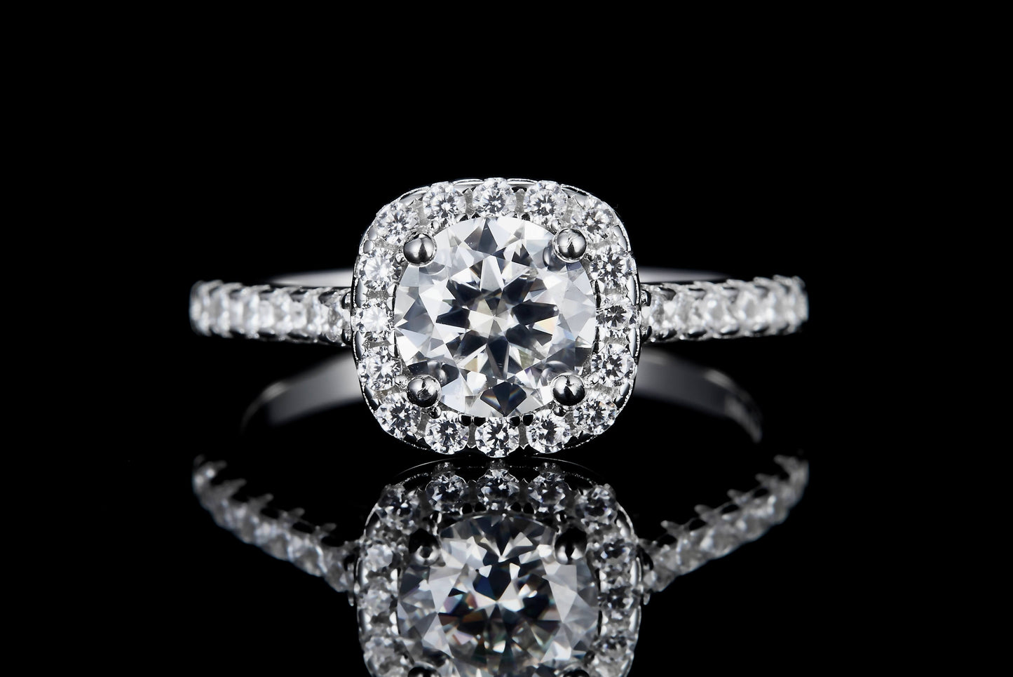 1 CT. round Moissanite Ring IMG 1