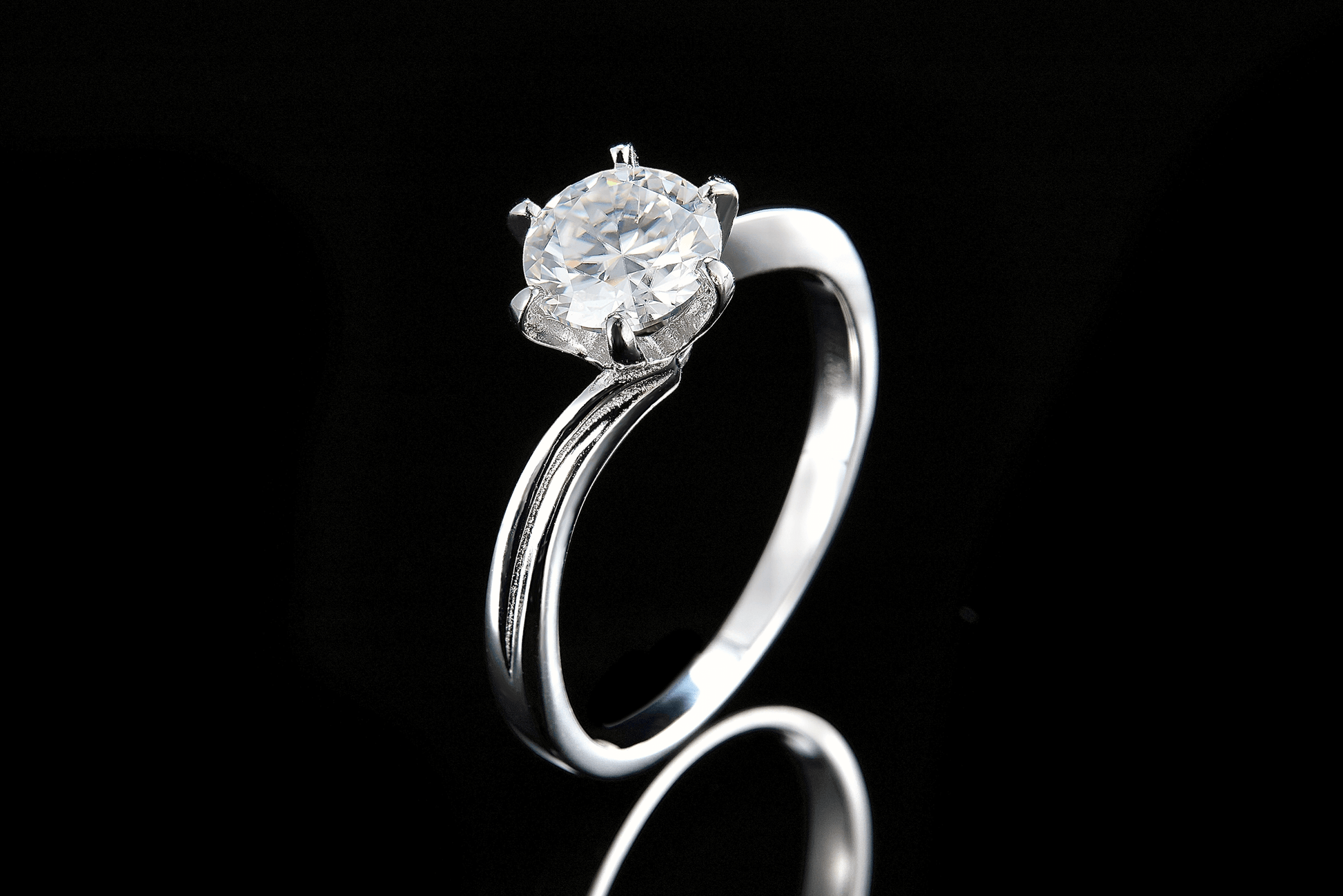 1 CT. round Moissanite Ring IMG 3