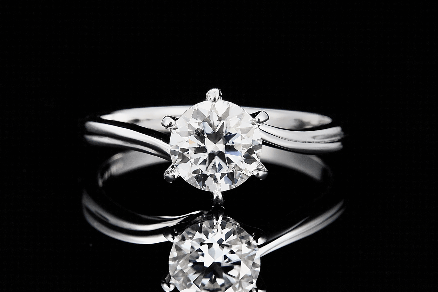 1 CT. round Moissanite Ring IMG 1