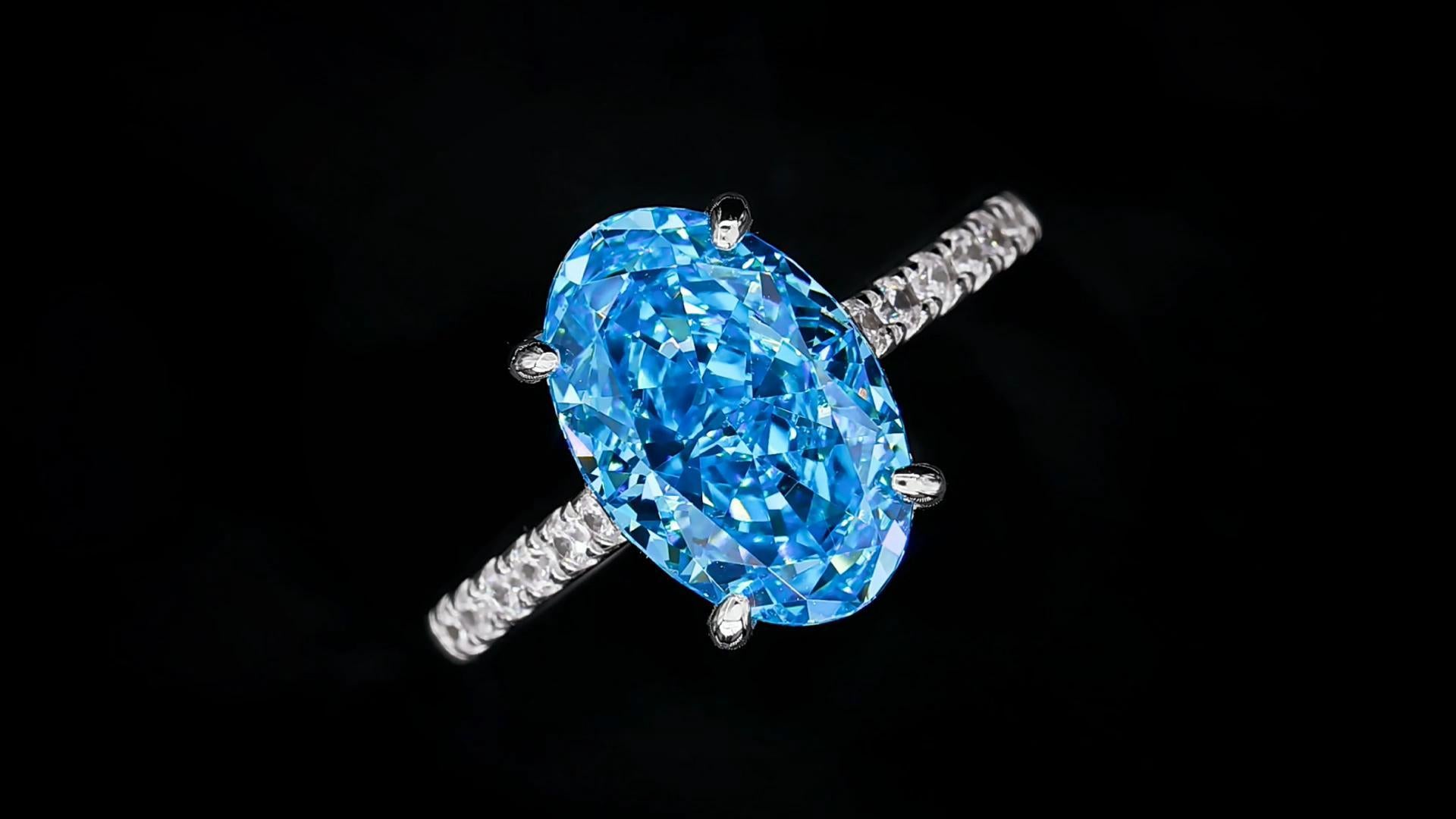 3 CT. zircon ring real shot video1