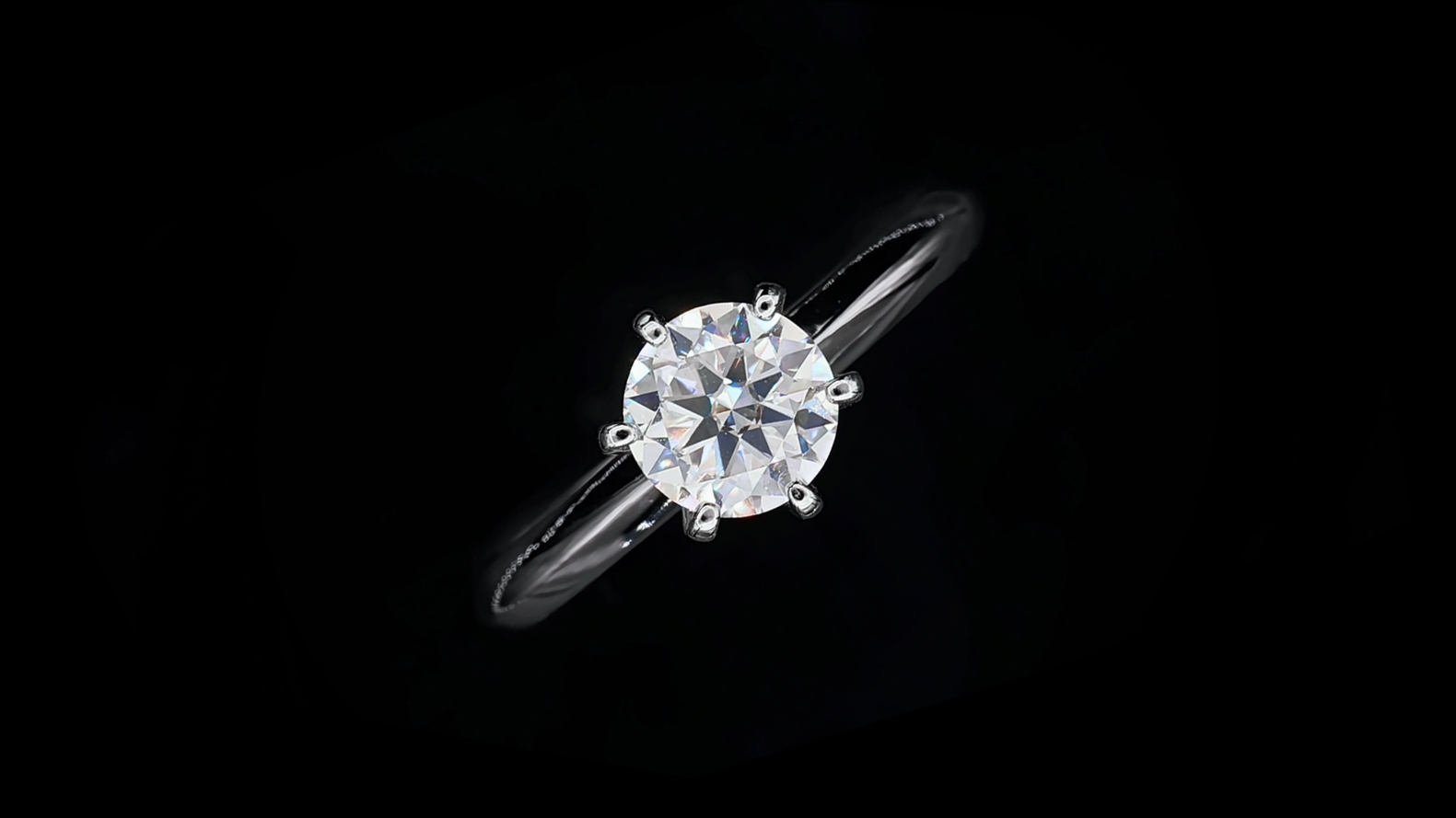 1 CT. round Moissanite Ring video 1