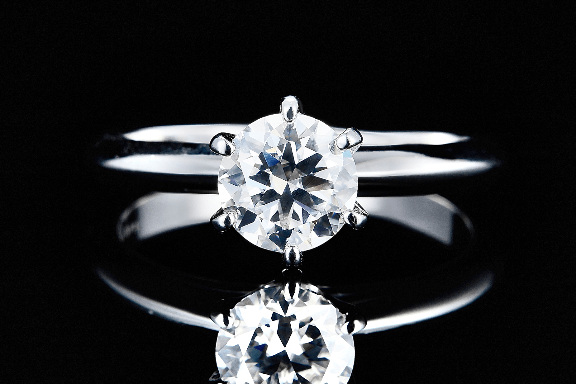 1 CT. round Moissanite Ring IMG 1