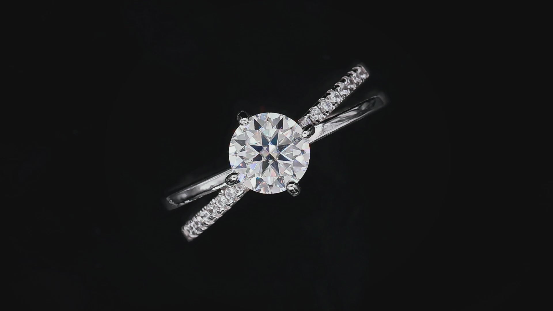 1 CT. round Moissanite Ring VIDEO 1